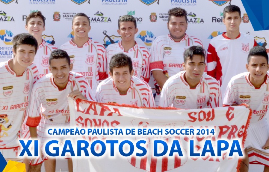 XI Garotos da Lapa conquista o Campeonato Paulista de Beach Soccer de 2014